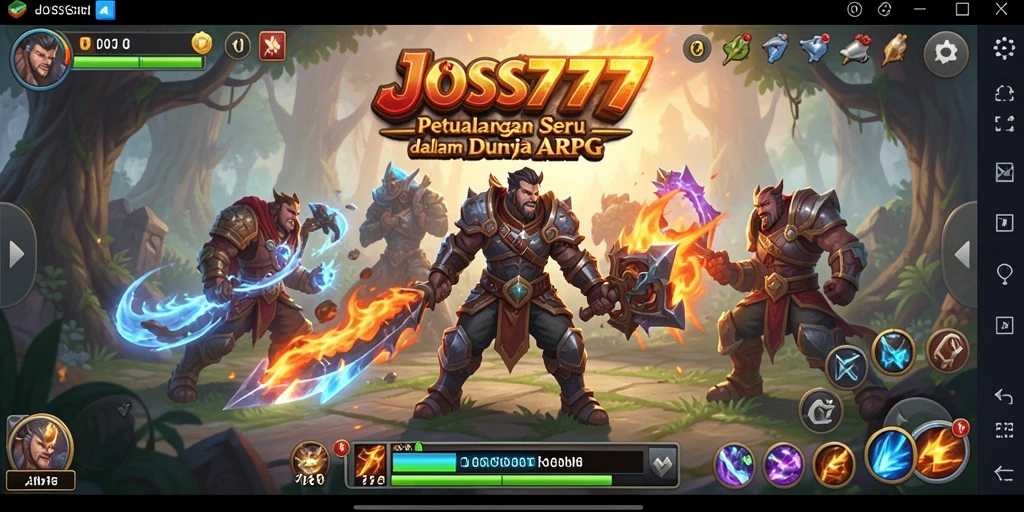 Gameplay seru JOSS777 dengan pertarungan penuh aksi.