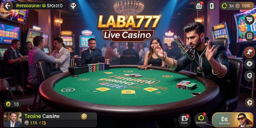 Tampilan gameplay LIVE Casino yang seru dan interaktif.