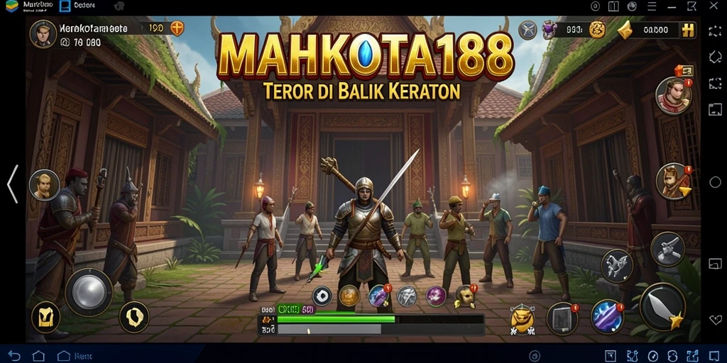 Screenshot gameplay MAHKOTA188 menyoroti suasana mencekam dan karakter menyeramkan.