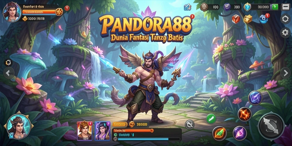Tangkapan layar menunjukkan aksi seru dalam gameplay MMORPG PANDORA88.