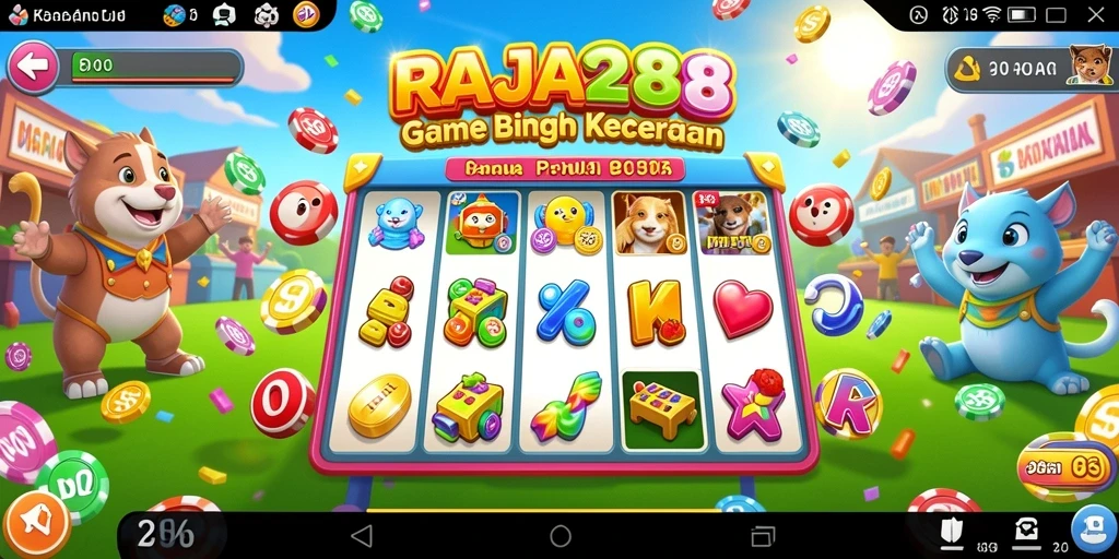 Tampilan gameplay Bingo yang seru dan interaktif di RAJA288.