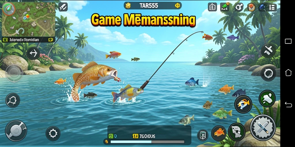 Tangkapan ikan besar dalam gameplay TAR555 yang seru.